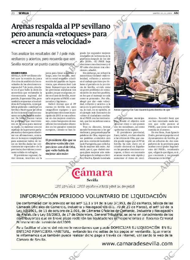 ABC SEVILLA 23-06-2009 página 20