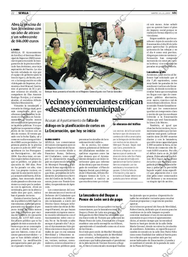 ABC SEVILLA 23-06-2009 página 22