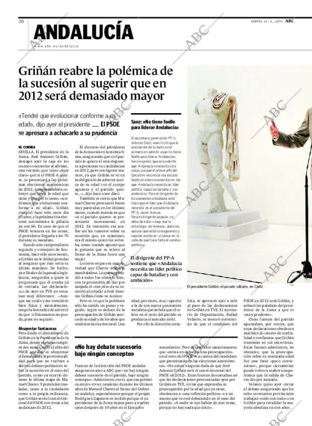 ABC SEVILLA 23-06-2009 página 38