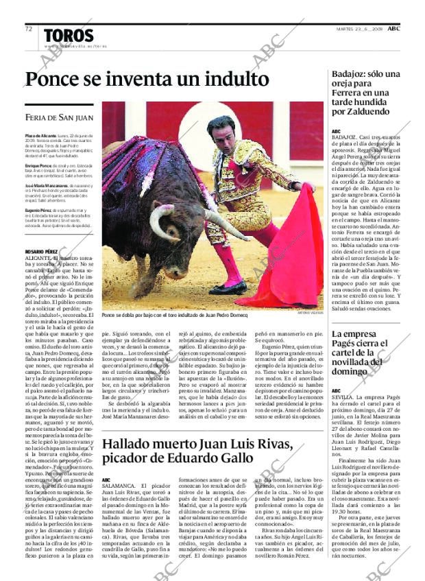 ABC SEVILLA 23-06-2009 página 72