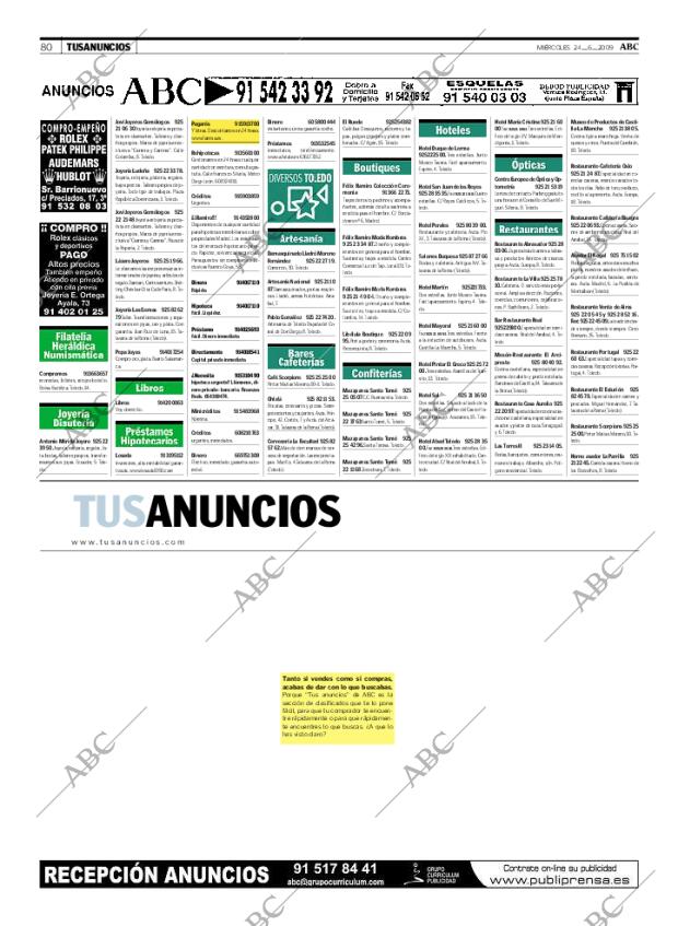 ABC MADRID 24-06-2009 página 80