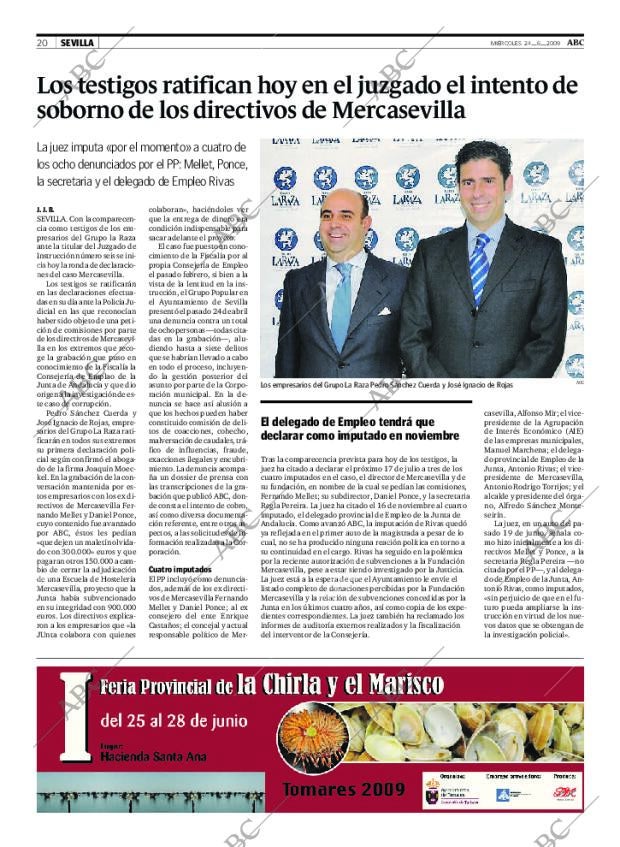 ABC SEVILLA 24-06-2009 página 20