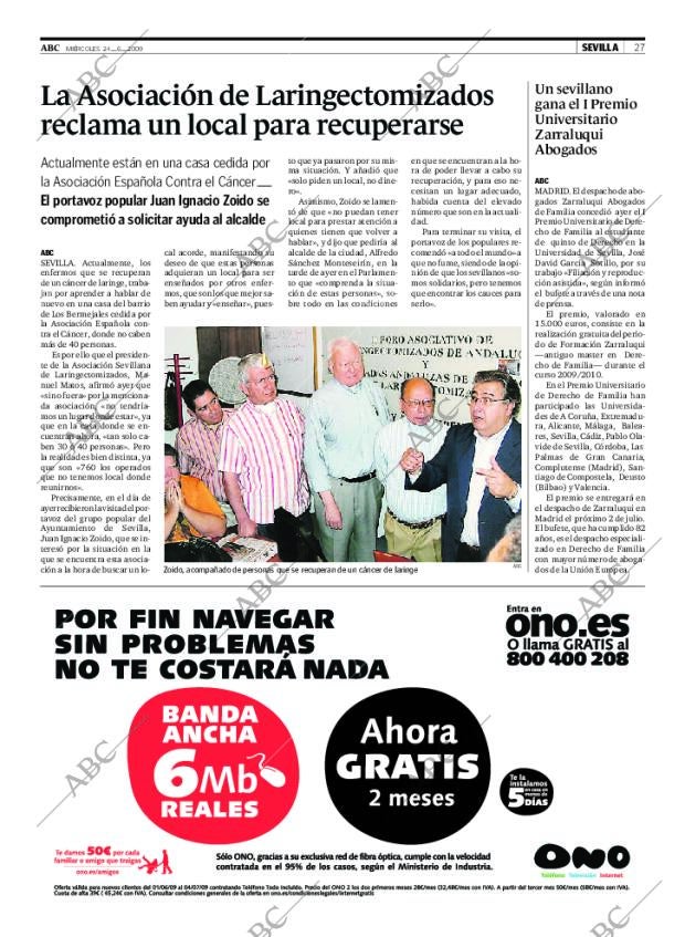 ABC SEVILLA 24-06-2009 página 27