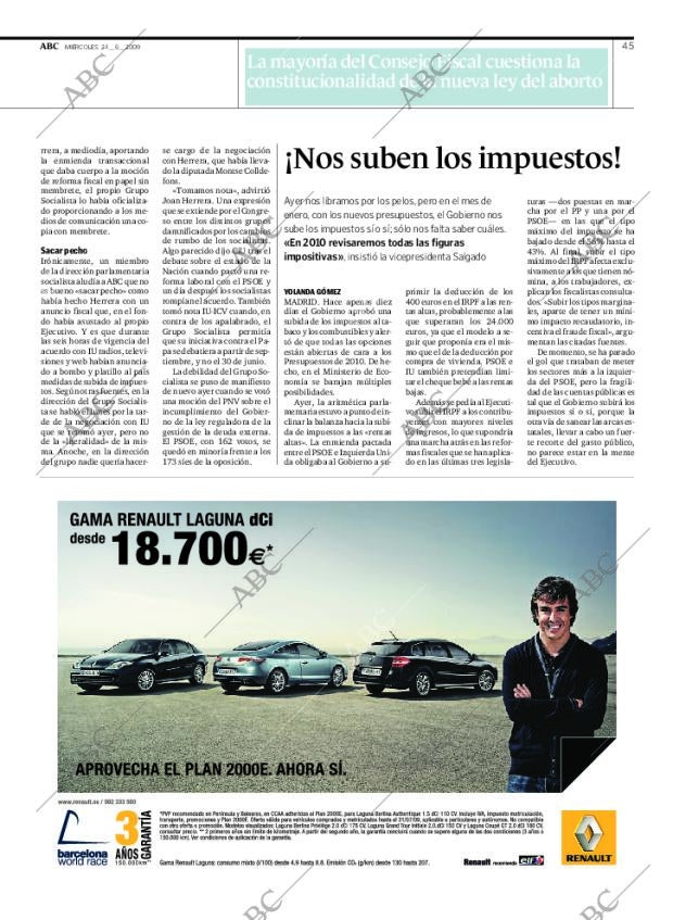 ABC SEVILLA 24-06-2009 página 45