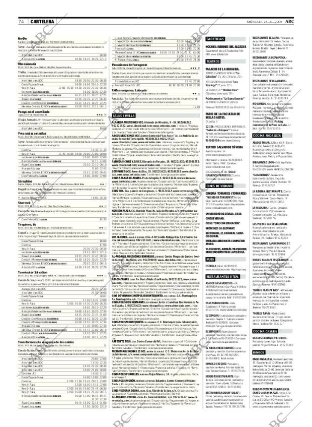ABC SEVILLA 24-06-2009 página 74
