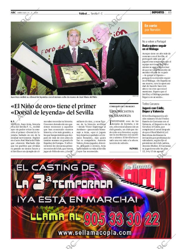 ABC SEVILLA 24-06-2009 página 85