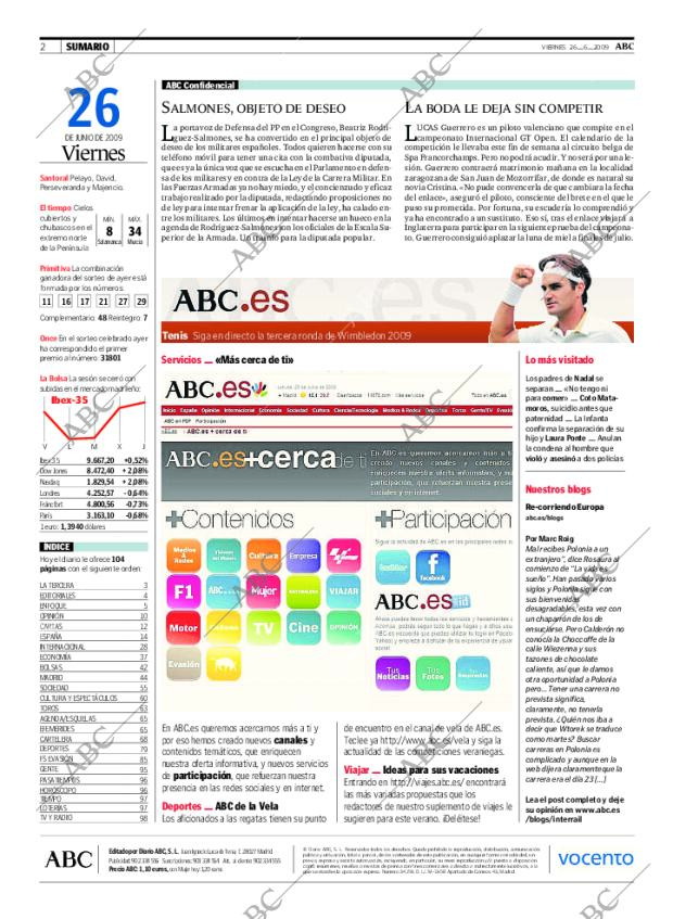 ABC MADRID 26-06-2009 página 2