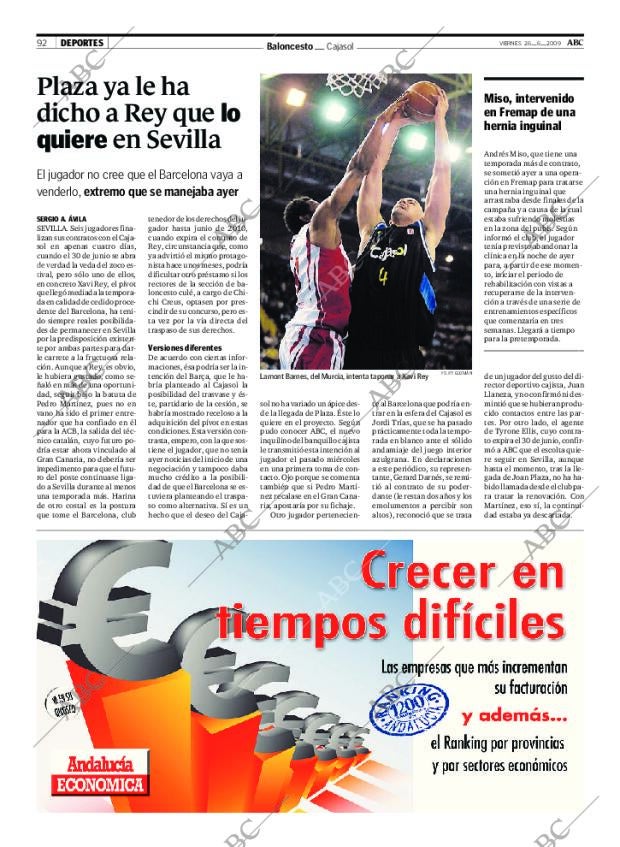 ABC SEVILLA 26-06-2009 página 92