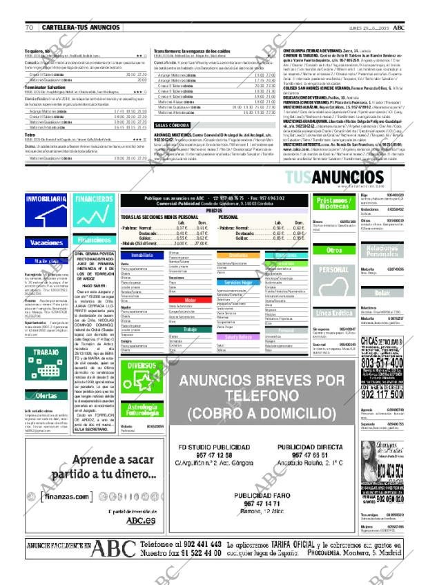 ABC CORDOBA 29-06-2009 página 70