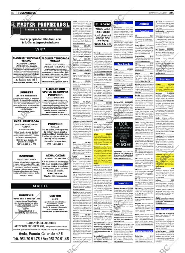 ABC SEVILLA 05-07-2009 página 86