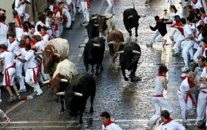 primer encierro de las fiestas-foto ernesto agudo