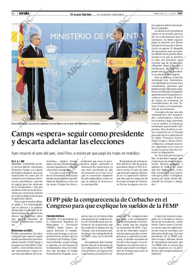 ABC MADRID 15-07-2009 página 18