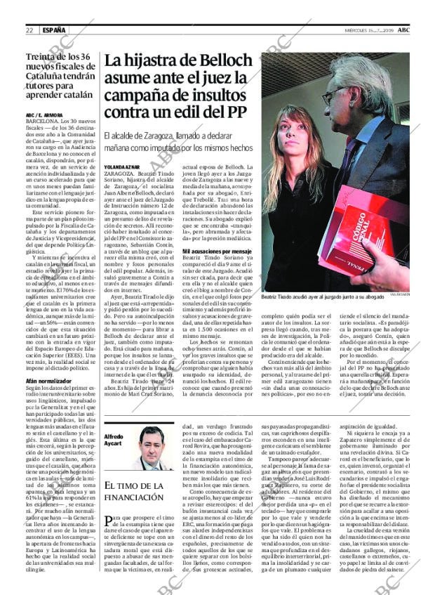 ABC MADRID 15-07-2009 página 22