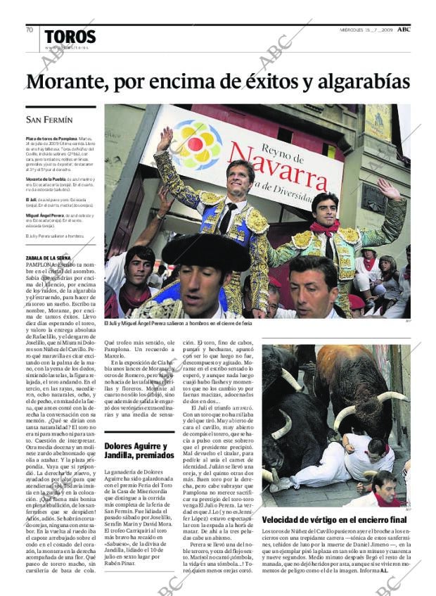 ABC MADRID 15-07-2009 página 70