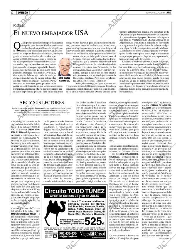 ABC MADRID 19-07-2009 página 12
