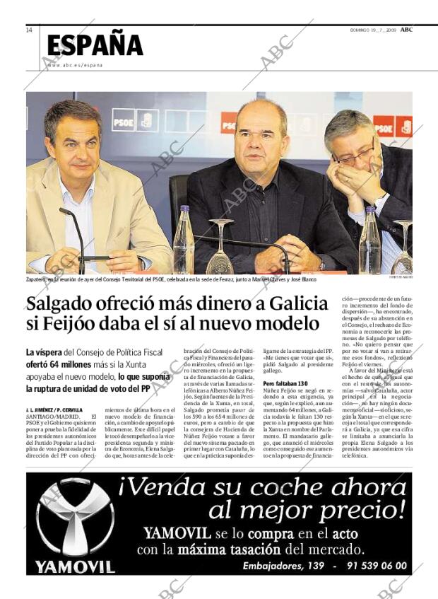 ABC MADRID 19-07-2009 página 14