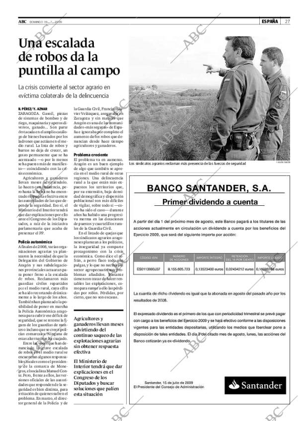 ABC MADRID 19-07-2009 página 27