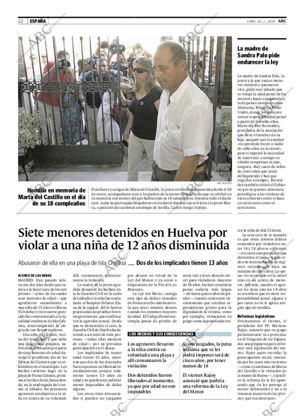 ABC MADRID 20-07-2009 página 22
