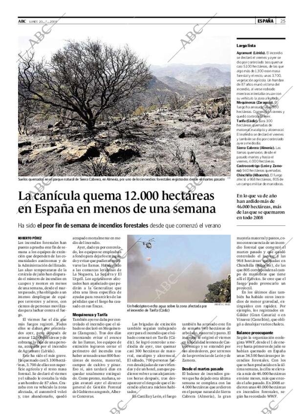 ABC MADRID 20-07-2009 página 25