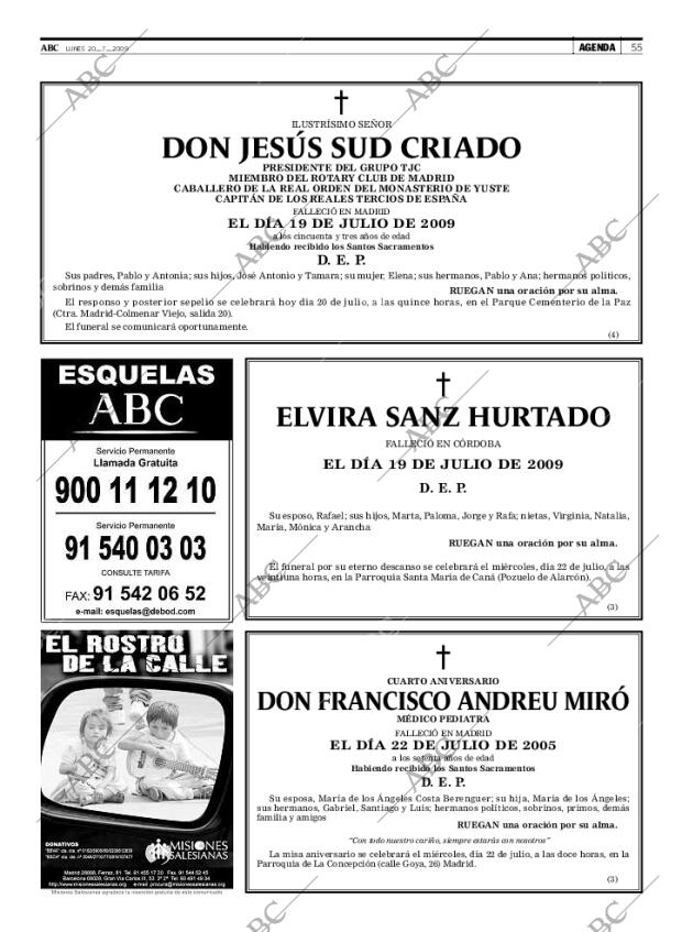 ABC MADRID 20-07-2009 página 55