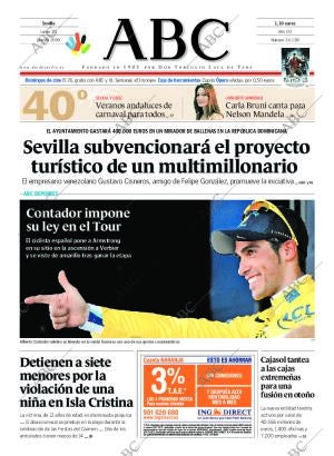 ABC SEVILLA 20-07-2009 página 1