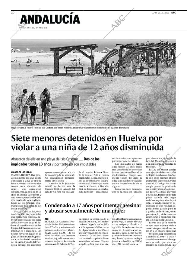 ABC SEVILLA 20-07-2009 página 30
