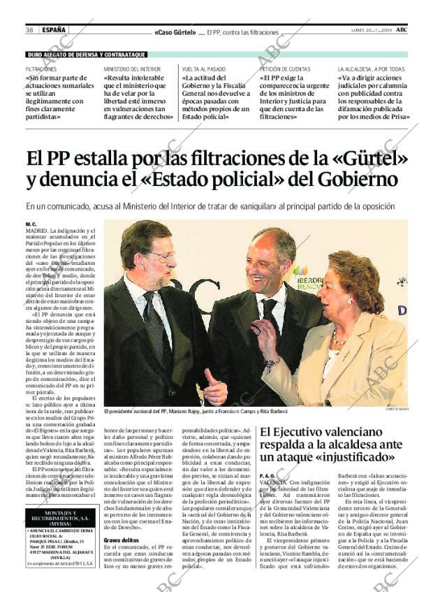 ABC SEVILLA 20-07-2009 página 38