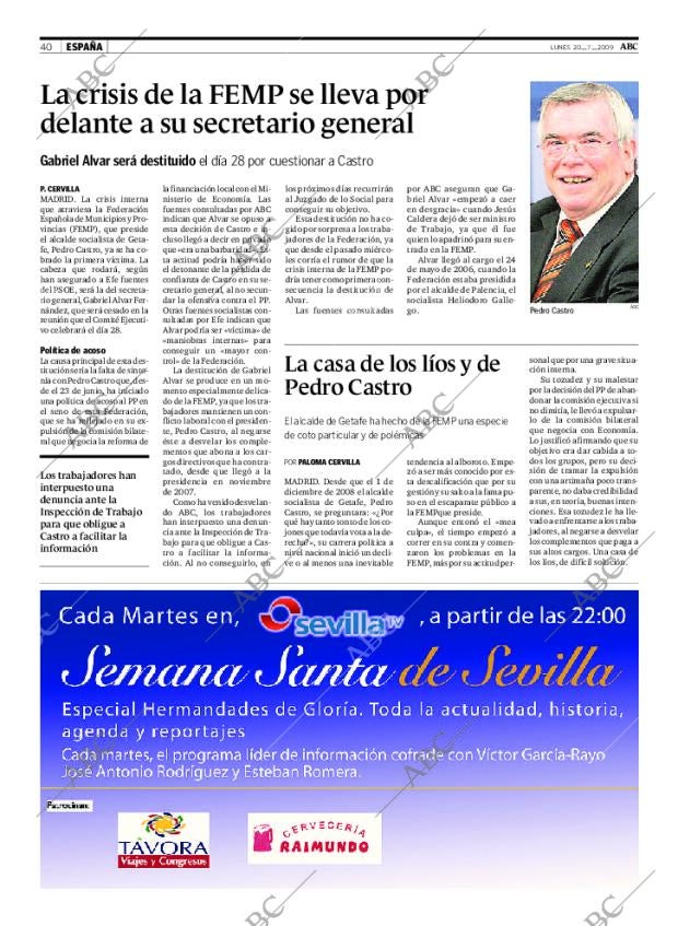 ABC SEVILLA 20-07-2009 página 40