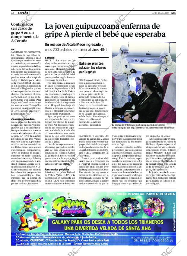 ABC SEVILLA 20-07-2009 página 44