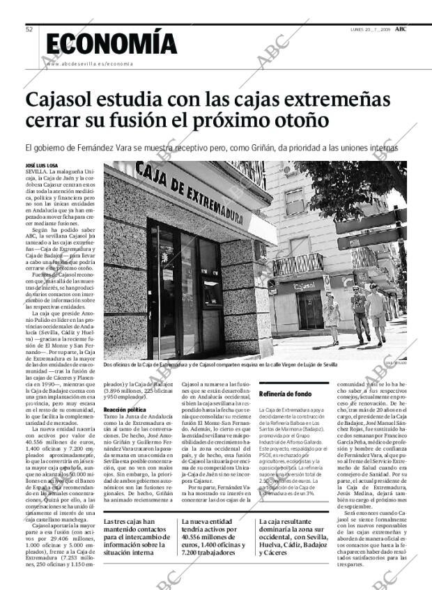 ABC SEVILLA 20-07-2009 página 52