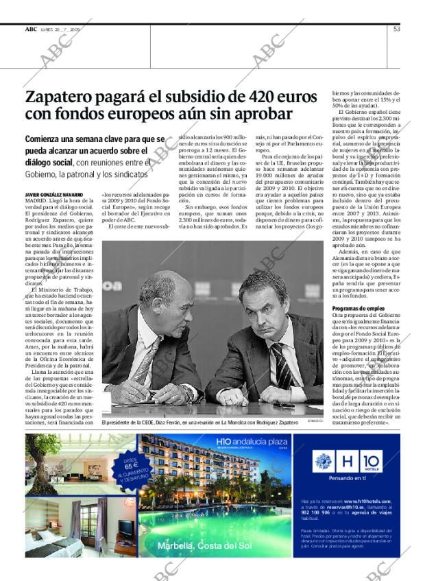 ABC SEVILLA 20-07-2009 página 53