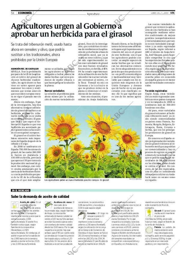 ABC SEVILLA 20-07-2009 página 54