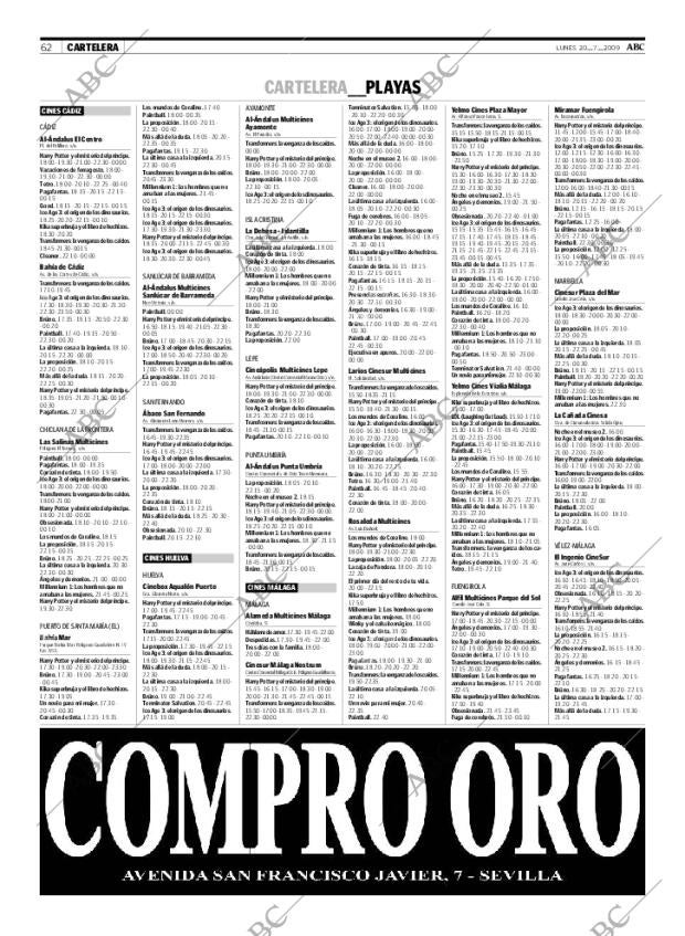 ABC SEVILLA 20-07-2009 página 62