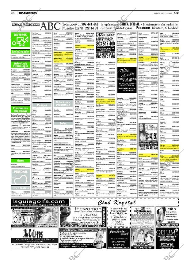 ABC SEVILLA 20-07-2009 página 66