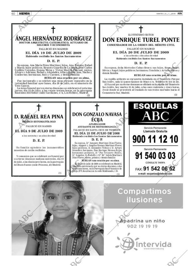 ABC MADRID 21-07-2009 página 60