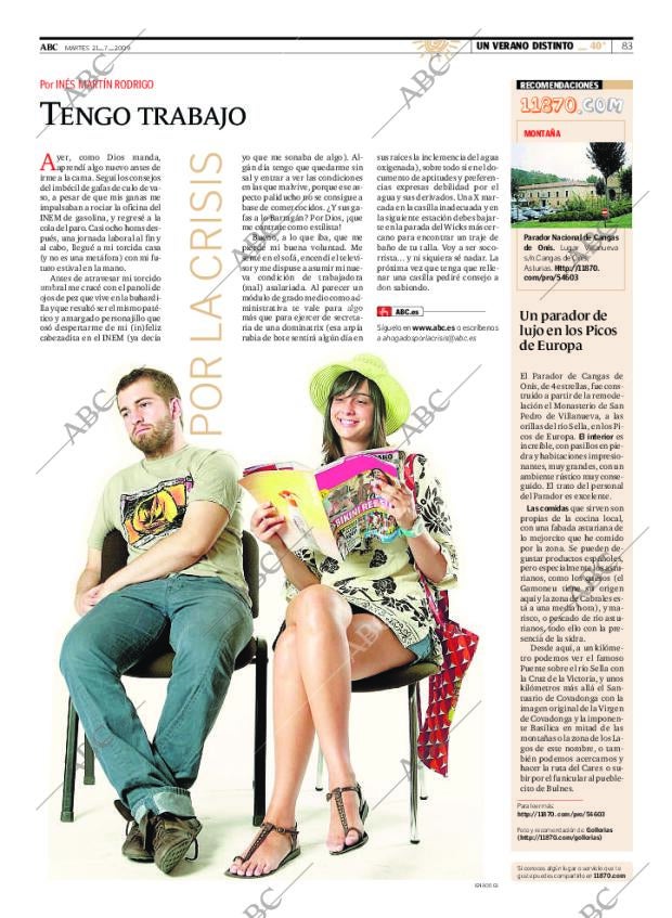 ABC MADRID 21-07-2009 página 83