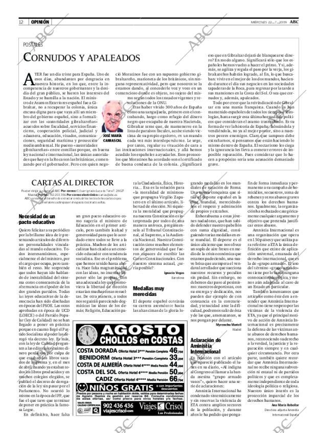 ABC MADRID 22-07-2009 página 12