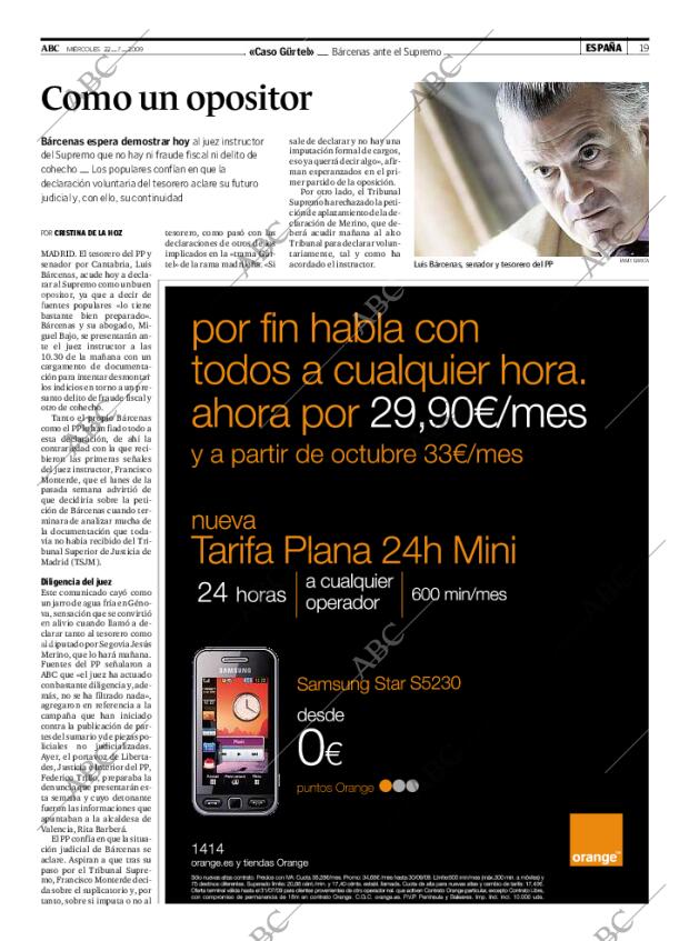 ABC MADRID 22-07-2009 página 19