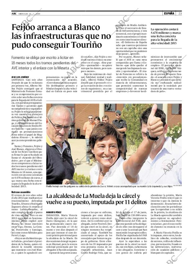 ABC MADRID 22-07-2009 página 23