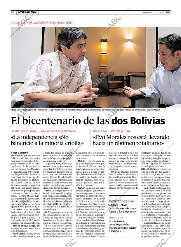ABC MADRID 22-07-2009 página 28