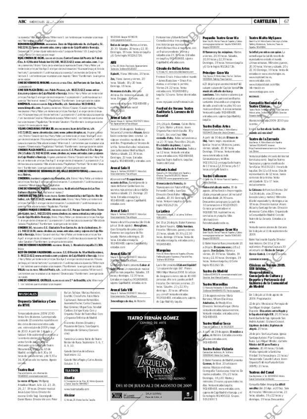 ABC MADRID 22-07-2009 página 67