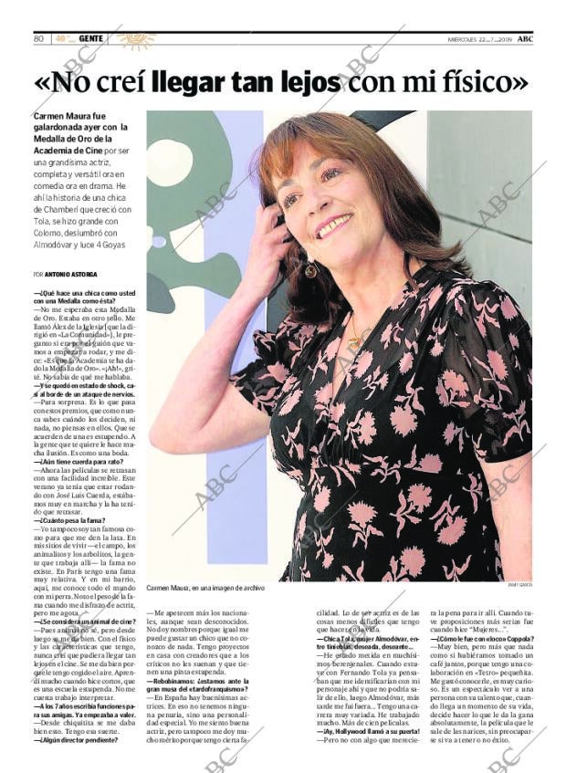 ABC MADRID 22-07-2009 página 80