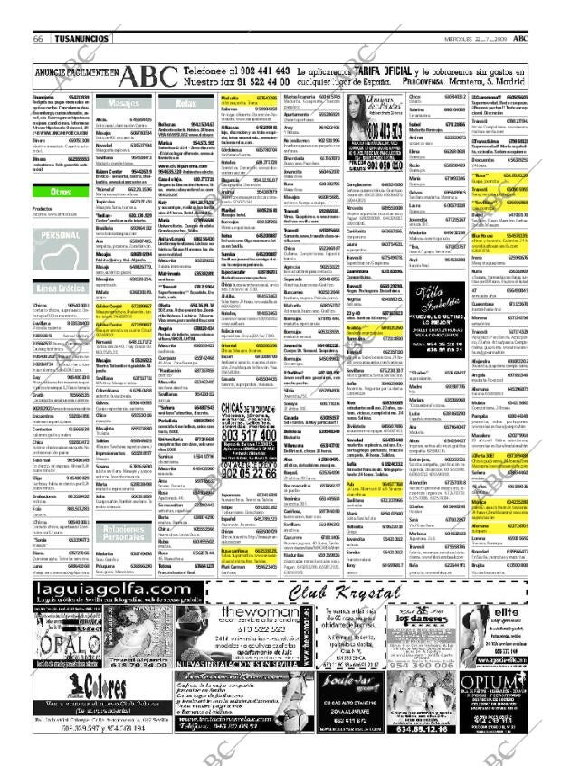 ABC SEVILLA 22-07-2009 página 66