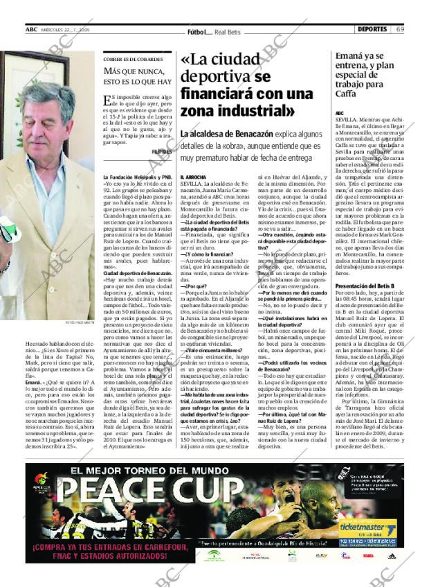 ABC SEVILLA 22-07-2009 página 69