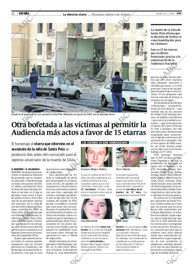 ABC MADRID 23-07-2009 página 16