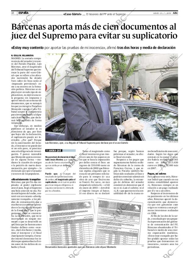 ABC MADRID 23-07-2009 página 18