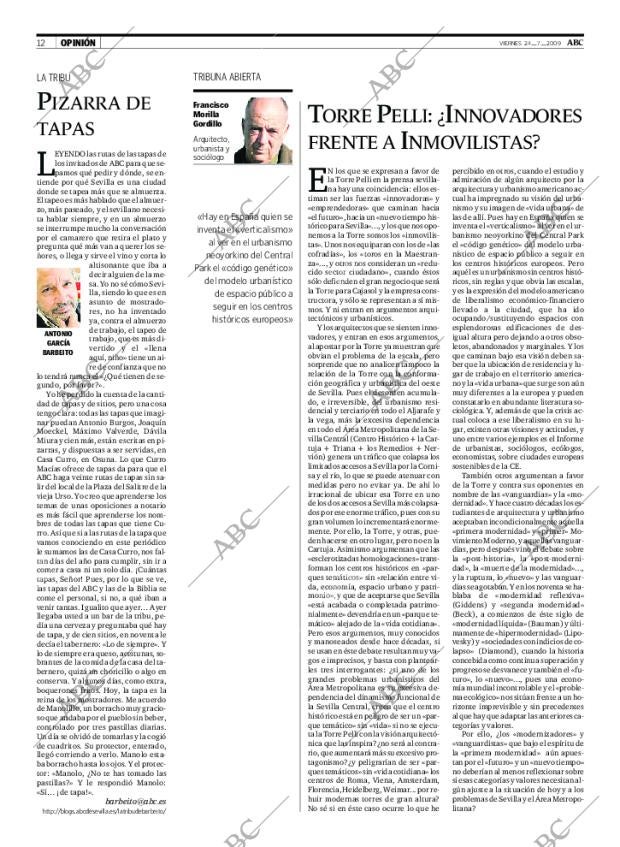 ABC SEVILLA 24-07-2009 página 12