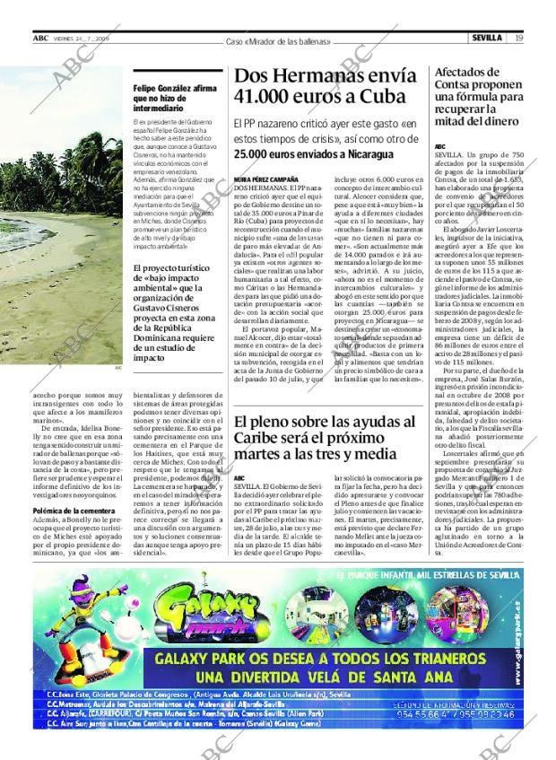 ABC SEVILLA 24-07-2009 página 19