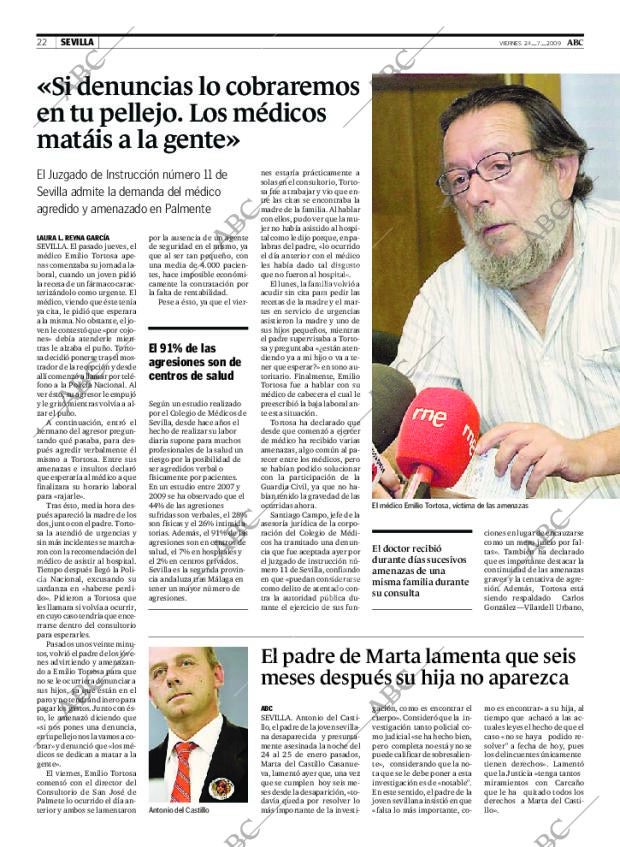 ABC SEVILLA 24-07-2009 página 22