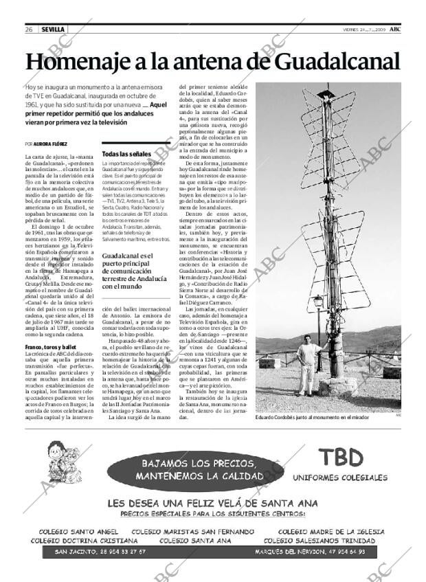 ABC SEVILLA 24-07-2009 página 26